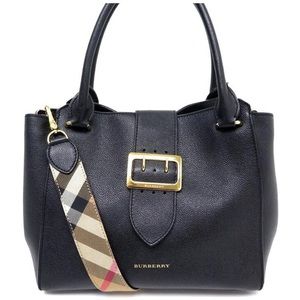 BURBERRY BUCKLE MEDIUM HANDBAG LEATHER WITH DUSTBAG